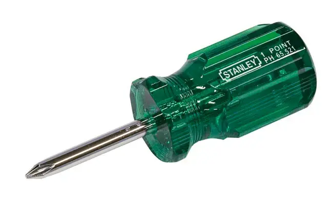 65-521, STANLEY® Phillips® Stubby Screwdriver PH1 x 38 mm, Beauty