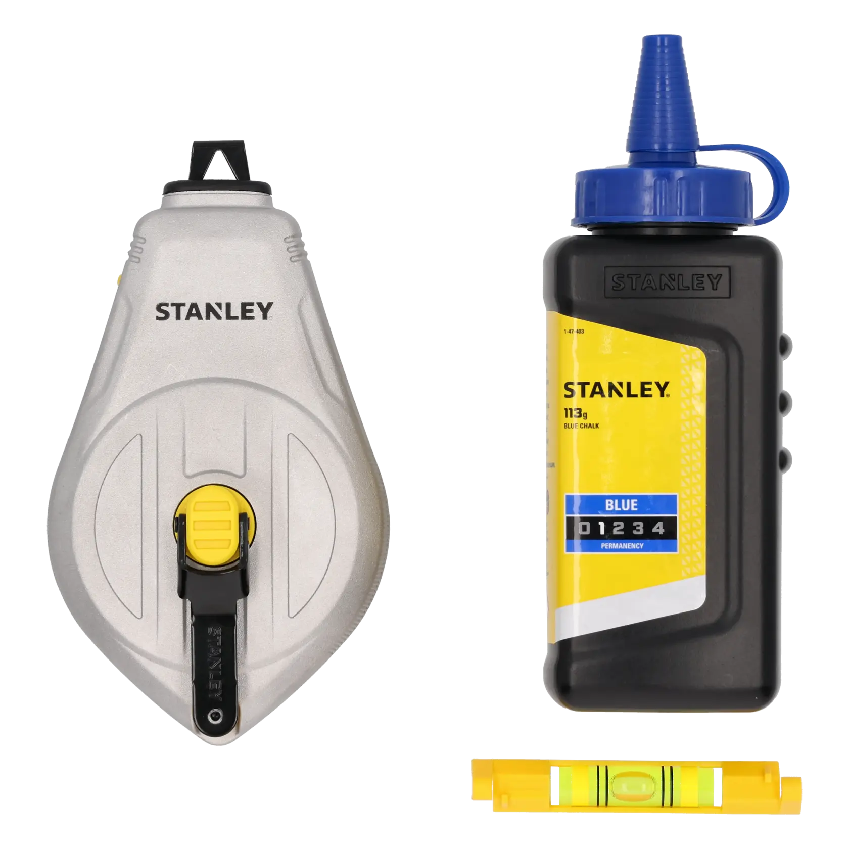 30m Aluminium 1:1 Kit With Blue Chalk And Line Level